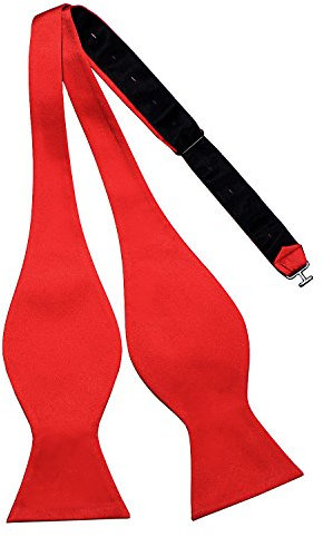 DonDon Herren Fliege zum Selberbinden Schleife Querbinder passend zu Anzug und Smoking - Rot