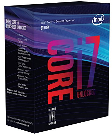 Intel Core i7-8700K Processor 3.70GHz Box 12MB Smart Cache - Processors (8th Gen Intel® Core™ i7, 3.70GHz, PC, 14nm, i7-8700K, 8GT/s)