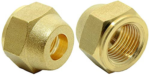 Saukalt Klimatechnik Flanschmuffe Klimaanlage-Zubehör Bördelüberwurfmutter für 3/8 Zoll Rohr Split-Klimaanlagen Hochdruckbeständig