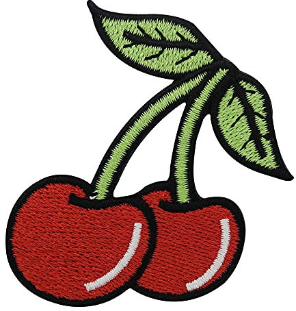 Finally Home Kirsche Patch zum Aufbügeln | Obst Patches, Bügelflicken, Flicken, Aufnäher