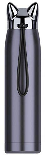 1pc Chat Mignon en Acier Inoxydable Bouteille D' Thermique Tasse Voyage Mignon Bouteille Vide pour Les Femmes Les Enfants, 320ml / 11 Oz