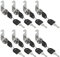 GOYADA Lot de 8 Serrure Batteuse Cylindre, 16mm Serrure Boite aux Lettres, Verrou de Porte pour Armoire, Serrure Armoire Metallique pour le Meuble, la Placard, avec 2 Cles Chacun