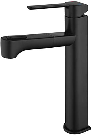 YHSGY Todos Los Grifos Altos De Cobre Para Lavabo Grifo Del Lavabo Del Baño Grifo Mezclador De Agua Fría Y Caliente Extraíble