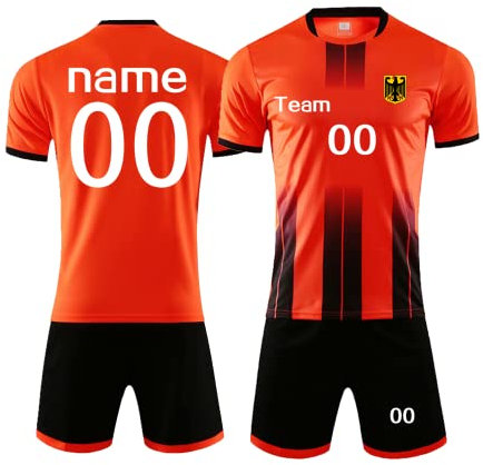 HDSD Fußball Trikot Kinder Erwachsene Set Benutzerdefiniertes Name Nummer Team für Fußball Set