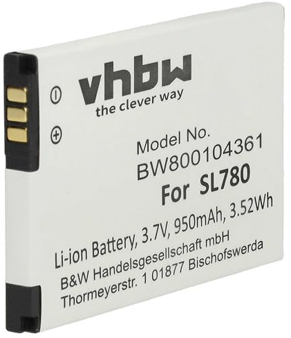 vhbw Akku kompatibel mit Gigaset Premium 300HX schnurlos Festnetz Telefon (950mAh, 3,7V, Li-Ion)