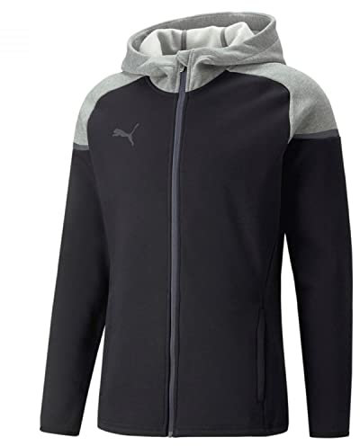 PUMA Herren Teamcup Casuals Kapuzenjacke Schwarz, XL