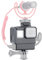 Andoer Vlog - Custodia per action cam Vlogging con attacco freddo per GoPro Hero 7 6 5 nero per microfono esterno e adattatore microfono Pro da 3,5 mm