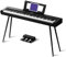 Starfavor 88 Key Full-Weighted Digital Piano, Electric Piano Keyboard for Beginner, Dual 30W Speakers, Graded Hammer Action 88 Keys, Triple Pedal, Bluetooth/USB/MIDI, Retro Matte Black