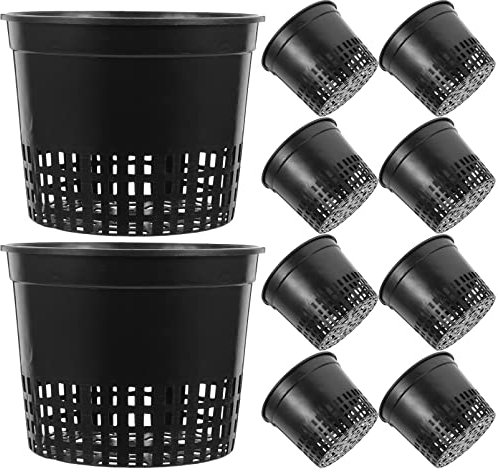 DOITOOL 10 Pièces Tasse De Plantation Hydroponique Jardinière Hydroponique Pot Filet D'orchidées Pot Rond en Filet Net De Fleur Deau De Jardin en Tasse De Jardinage Plante