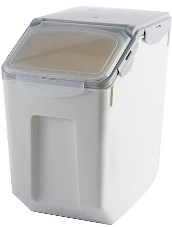 Greethga 15Kg Rice Storage Box Dispenser Cereals Storage Jar Pet Food Container Rice Container