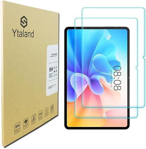 Ytaland 2 Pezzi computer tablet in vetro temperato di alta qualità TECLAST T40S / T40 Plus / T40 Pro (10,4 pollici) [infrangibile] [definizione ad alta definizione]