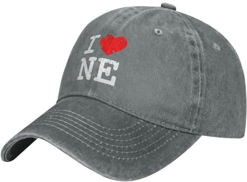 874 Baseballkappe Ich Liebe Ne Nebraska Unisex Classic Basecap Verstellbar Baseball Kappe Verstellbare Dad Hat Für Vintage Distressed Stickerei Cap Cotton Basecap