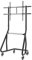 Hama TV Ständer rollbar für 49-100 Zoll (TV Wagen Trolley, TV Ständer mit Rollen, max 80 kg, Vesa kompatibel, Fernsehständer höhenverstellbar, Mobile TV Halterung, mit Ablage) schwarz