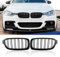 F30 F31 Kühlergrill für BMW 3er F30 F31 Schwarz Nieren 3er Schwarz Kühlergrill Streifen Doppelsteg F30 Nieren 2012-2018