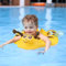 Swimbobo Inflatable Baby Swimming Float with Safe Bottom Support for Safer Swims Size Improved Infant Pool Floaties Swimming Pool Toys (Yellow, S)