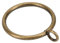 Vorhangringe mit Öse für Gardinenstangen, 50 mm Innendurchmesser, Metall, Vorhangringe, 24 Stück, Bronze TXZWJZ