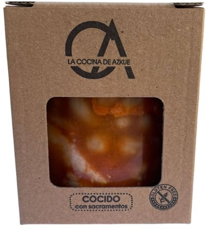 ATAKITO Cocido con sacramentos, guisos caseros, cocina vasca, platos listos para calentar 100% natural, sin gluten, sin conservantes ni colorantes, cocina gourmet