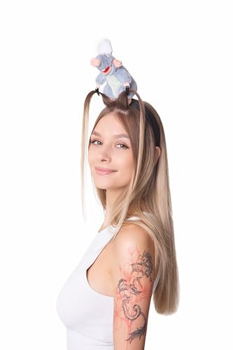 Cosplaya Adult Womens Rat Mouse Head Hat Headband - Mens Teens Headwear Mouse Costume Halloween Cosplay