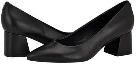 Calvin Klein Women's Lenott Pump, Black Leather 002, 8