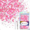 NACHLYNN 60g Mix Pearls and Rhinestones for Crafts Flatback Rhinestones Half Round Mixed Size 3mm-10mm Flatback Pearls for Crafts DIY Nail Art Shoes Clothes Tumblers Mugs (Pink White)