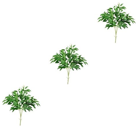 Cabilock 3pcs 5 5 Fork Simulation Willow Leaves Green Willow Leaves Plant for Home Decoration Lifelike Willow Leaves Artificial Plants