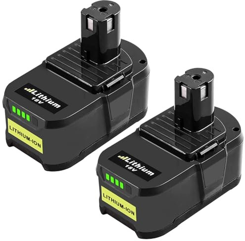 2 x 5.5 Ah for Ryobi battery 18 V lithium replacement battery for Ryobi battery 18 V RB18L50 RB18L40 RB18L25 RB18L15 RB18L13