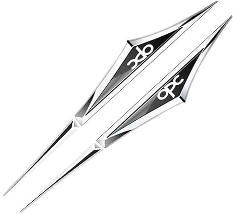 Auto Emblem Aufkleber, für Opel OPC Abzeichen Aufkleber Vordere und Hintere Emblem Abzeichen Dekoration Auto Exterieur Modifizierte,A