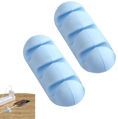 Takluu Cable Organizer Clips | Adhesive Cord Organizer for Desk - Desk Cable Drop, Desk Wire Clips for All Your Computer, Electrical, Charging Or Cord Desk