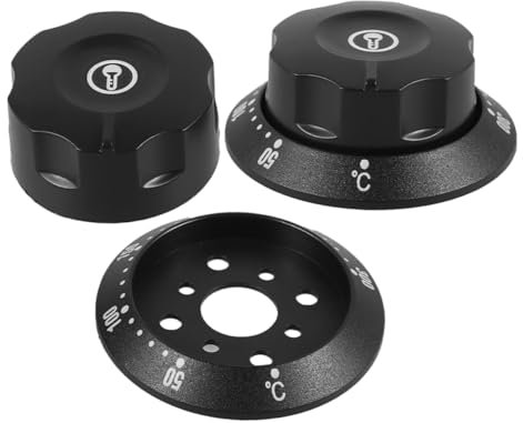 Alipis 2piezas Perillas De Reemplazo Para Termostato De Estufas De Gas y Freidoras Control De Temperatura De Compatible Equipos De Cocina y Electrodomésticos