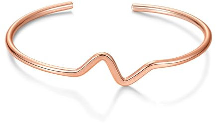 Philip Jones Bracciale rigido placcato oro rosa, placcato oro rosa, Placcato in oro rosa