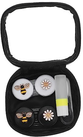 Healvian Boîte De Rangement Étanche pour De Vue Thème Robuste Et Réutilisable pour Étuis À Lentilles De Couleur