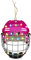 Weihnachtsbaumschmuck Weihnachtsdeko Eishockey Helm Anhänger mit Lichterkette Sportlicher Christbaumschmuck für Fans Einzigartige Baumdekoration Kreatives Weihnachtsornament (A, One Size)