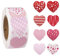 1000 Stück Herz Sticker, Herz Aufkleber Selbstklebend Herzform Etiketten Rolle, 2,5cm Liebe Sticker für Hochzeit Valentinstag Scrapbooking Geschenke DIY