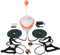 HQLYZJDV Plongée Système de Plongée, Soutient 2 Plongeurs, 5-6 Heures Ventilateur de Plongée, Système de Plongée avec Tuyau de 18m, Régulateur de Respiration pour Plongée, Hookah Snuba Long Tank pour