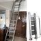 Misorat Dachbodentreppe Metall-Dachbodenleiter für Zweistöckiges Haus, Dachbodentreppe, Klappbare Trittleiter, Feuerleiter für Wohnungen, Robuste Dachbodentreppen-Sicherheit,10 Step