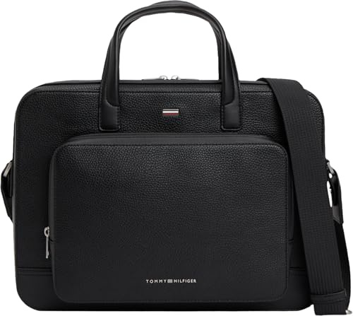 Tommy Hilfiger Th Central Computer Bag Am0am14432 Sac d'ordinateur pour homme Noir Taille unique