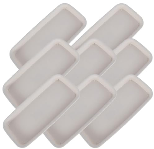 TIKODIDA Bandejas de Plástico Rectangulares para Macetas 8 Unidades, Resistentes y Duraderas, para Jardineras y Plantas de Interior