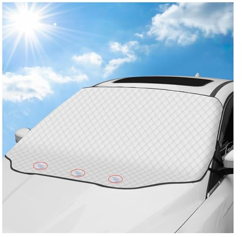 MLUQPEZUZ Protector Parabrisas Coche, para Nissan Qashqai 3.Gen J12 2021-2026 Magnético Antihielo Nieve Parasol Exterior Protector Extragrande UV 4 Capas