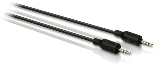 Philips SWA 2164 W/10 Stereo Audio-Kabel (3,5 mm Stecker-3,5 mm Stecker) 5,0 m schwarz