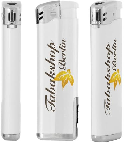 10 Elektronik Feuerzeug Nevis mit LED beidseitig Bedruckt Druck 4-farbig Fotodruck