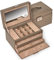 Schmuckkasten Elly nature/taupe (Leder)