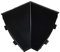 Angle intérieur pour join de plan de travail - Couleur: noir - 23mm - PVC