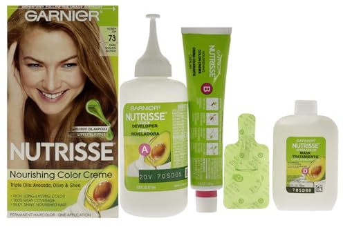 Garnier Nutrisse 73 Blonde Hair Colour Blonde, Dark Golden Blonde, Aqua/Water, Cetearyl Alcohol, Propylene Glycol, Deceth-3, Laureth-12, Ammonium Hydroxide, ...)