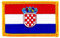 Akacha Aufnäher / Aufbügler, bestickt, mit Kroatien-Flagge, zum Aufbügeln