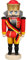 Seiffener Volkskunst Nussknacker Deutscher Typ original Erzgebirge (13 cm)