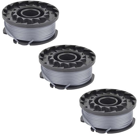 SPARES2GO Lot de 3 Alimentation de ligne de bobine pour débroussailleuse Bosch Art 23 SL, Art 26 SL