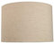 Contemporary and Sleek 12 Inch Taupe Linen Fabric Drum Lamp Shade 60w Maximum | 30cm Diameter | for Table Lamp or Pendant by Happy Homewares