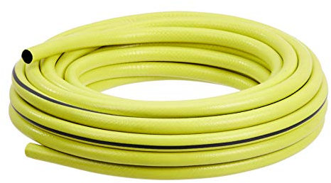 Amazon Basics – Manguera de riego de potencia media, 1/2 (12,7 mm), 15 m, Amarillo