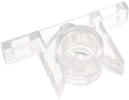 Furniture Cabinet Door Single Roller Catch ABS Kunststoff Transparent 10 Stück
