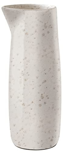 BITZ Milkkännchen, Milchkanne aus Steingut, 500 ml, Matt Creme